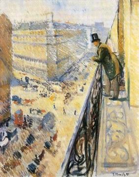 Straße Lafayette Edvard Munch Straße lafayette 1891 Parisienne Ölgemälde